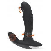 Черный вибромассажер простаты с функцией римминга Plug with Perineum Stimulator - 16,6 см. - Orion - в Новочеркасске купить с доставкой