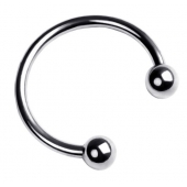 Серебристая подкова на головку пениса - ToyFa - купить с доставкой в Новочеркасске