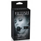 Черный кляп с дырочками Breathable Ball Gag - Pipedream - купить с доставкой в Новочеркасске
