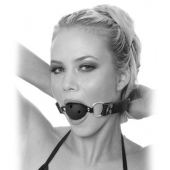 Черный кляп с дырочками Breathable Ball Gag - Pipedream - купить с доставкой в Новочеркасске