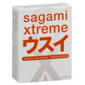 Ультратонкие презервативы Sagami Xtreme SUPERTHIN - 3 шт. - Sagami - купить с доставкой в Новочеркасске