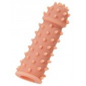 Телесная реалистичная насадка KOKOS Extreme Sleeve 03 с дополнительной стимуляцией - 12,7 см. - KOKOS - в Новочеркасске купить с доставкой