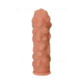 Телесная реалистичная насадка KOKOS Extreme Sleeve 11 с дополнительной стимуляцией - 12,7 см. - KOKOS - в Новочеркасске купить с доставкой