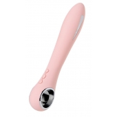 Розовый силиконовый вибратор с электростимуляцией GALVANI VIBE - 21 см. - ToyFa - купить с доставкой в Новочеркасске