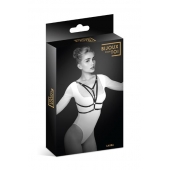 Черная упряжь на грудь Laura - Bijoux Pour Toi - купить с доставкой в Новочеркасске