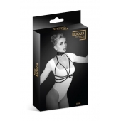 Черная упряжь на грудь Julia - Bijoux Pour Toi - купить с доставкой в Новочеркасске