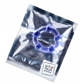 Фиолетовое эрекционное кольцо на пенис с бусинами - Штучки-дрючки - в Новочеркасске купить с доставкой