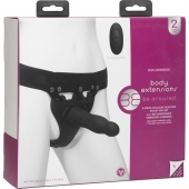 Черный полый вибрострапон Body Extensions BE Aroused - 17,78 см. - Doc Johnson - купить с доставкой в Новочеркасске