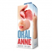 Телесный мастурбатор-ротик с язычком Oral Anne - Blush Novelties - в Новочеркасске купить с доставкой