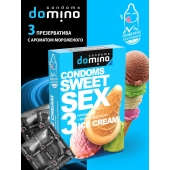Презервативы для орального секса DOMINO Sweet Sex с ароматом мороженого - 3 шт. - Domino - купить с доставкой в Новочеркасске
