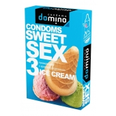 Презервативы для орального секса DOMINO Sweet Sex с ароматом мороженого - 3 шт. - Domino - купить с доставкой в Новочеркасске