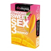 Презервативы для орального секса DOMINO Sweet Sex с ароматом манго - 3 шт. - Domino - купить с доставкой в Новочеркасске