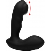 Черный стимулятор простаты Alpha-Pro 7X P-Milker Silicone Prostate Stimulator with Milking Bead - XR Brands - в Новочеркасске купить с доставкой