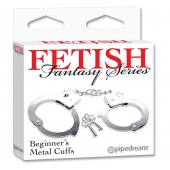 Металлические наручники Beginner s Metal Cuffs - Pipedream - купить с доставкой в Новочеркасске