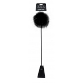 Черный стек Feather Crop с пуховкой на конце - 53,3 см. - Pipedream - купить с доставкой в Новочеркасске