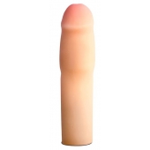 Телесная насадка-удлинитель на пенис PERFORMANCE 1.5INCH COCK XTENDER - 16 см. - Blush Novelties - в Новочеркасске купить с доставкой