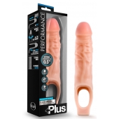 Телесный реалистичный фаллоудлинитель 9 Inch Silicone Cock Sheath Penis Extender - 22,86 см. - Blush Novelties - в Новочеркасске купить с доставкой