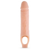 Телесный реалистичный фаллоудлинитель 10 Inch Silicone Cock Sheath Penis Extender - 25,4 см. - Blush Novelties - в Новочеркасске купить с доставкой