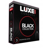 Черные презервативы LUXE Royal Black Collection - 3 шт. - Luxe - купить с доставкой в Новочеркасске