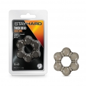 Дымчатое эрекционное кольцо Stay Hard Thick Bead Cock Ring - Blush Novelties - в Новочеркасске купить с доставкой