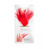 Красный перьевой тиклер Plume - 23 см. - Lola Lingerie - купить с доставкой в Новочеркасске