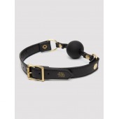 Черный кляп-шар Bound to You Faux Leather Ball Gag - Fifty Shades of Grey - купить с доставкой в Новочеркасске