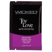 Лубрикант на водной основе для использования с игрушками WICKED Toy Love - 3 мл. - Wicked - купить с доставкой в Новочеркасске