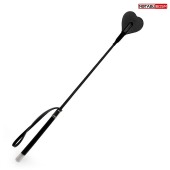 Черный стек с наконечником-сердечком - 54 см. - Notabu - купить с доставкой в Новочеркасске