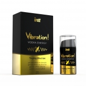 Жидкий интимный гель с эффектом вибрации Vibration! Vodka Energy - 15 мл. - INTT - купить с доставкой в Новочеркасске