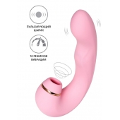 Нежно-розовый многофункциональный стимулятор клитора Juna - 15 см. - JOS