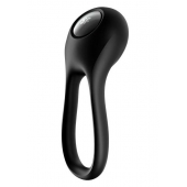 Черное эрекционное виброкольцо Majestic Duo - Satisfyer - в Новочеркасске купить с доставкой