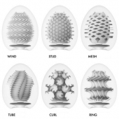 Набор из 6 мастурбаторов Tenga EGG IV с различным рельефом - Tenga - в Новочеркасске купить с доставкой