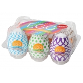 Набор из 6 мастурбаторов Tenga EGG IV с различным рельефом - Tenga - в Новочеркасске купить с доставкой
