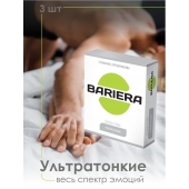 Ультратонкие презервативы Bariera Ultra Thin - 3 шт. - Bariera - купить с доставкой в Новочеркасске