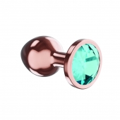 Пробка цвета розового золота с малиновым кристаллом Diamond Topaz Shine L - 8,3 см. - Lola Games - купить с доставкой в Новочеркасске