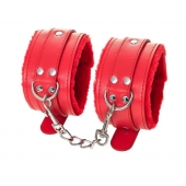 Красные оковы Anonymo из искусственной кожи - ToyFa - купить с доставкой в Новочеркасске
