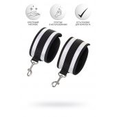 Серебристо-черные наручники Anonymo - ToyFa - купить с доставкой в Новочеркасске