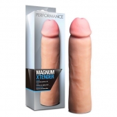 Телесная фаллическая насадка на пенис Magnum Xtender - 23 см. - Blush Novelties - в Новочеркасске купить с доставкой