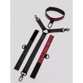 Ошейник с наручниками Reversible Faux Leather Collar and Wrist - Fifty Shades of Grey - купить с доставкой в Новочеркасске
