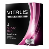 Ультратонкие презервативы VITALIS PREMIUM super thin - 3 шт. - Vitalis - купить с доставкой в Новочеркасске