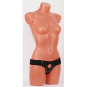 Универсальные черные трусики для страпона - БДСМ Арсенал - купить с доставкой в Новочеркасске