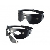 Черная кожаная маска  Новичок - Sitabella - купить с доставкой в Новочеркасске