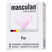 Супертонкие презервативы Masculan Pur - 3 шт. - Masculan - купить с доставкой в Новочеркасске