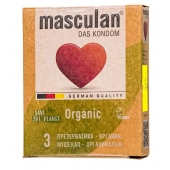Экологически чистые презервативы Masculan Organic - 3 шт. - Masculan - купить с доставкой в Новочеркасске