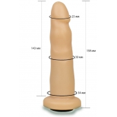 Телесная насадка Harness - 15,8 см. - LOVETOY (А-Полимер) - купить с доставкой в Новочеркасске