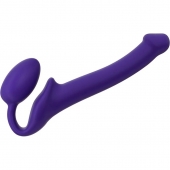 Фиолетовый безремневой страпон Silicone Bendable Strap-On - size S - Strap-on-me - купить с доставкой в Новочеркасске