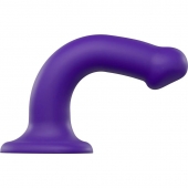 Фиолетовый фаллоимитатор-насадка Strap-On-Me Dildo Dual Density size M - 18 см. - Strap-on-me - купить с доставкой в Новочеркасске