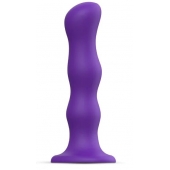 Фиолетовая насадка Strap-On-Me Dildo Geisha Balls size M - Strap-on-me - купить с доставкой в Новочеркасске