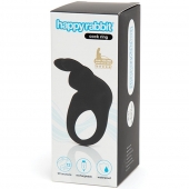 Черное эрекционное виброкольцо Happy Rabbit Rechargeable Rabbit Cock Ring - Happy Rabbit - в Новочеркасске купить с доставкой