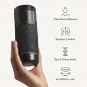 Черный мастурбатор с контролем всасывания Arcwave Pow Stroker - Arcwave - в Новочеркасске купить с доставкой